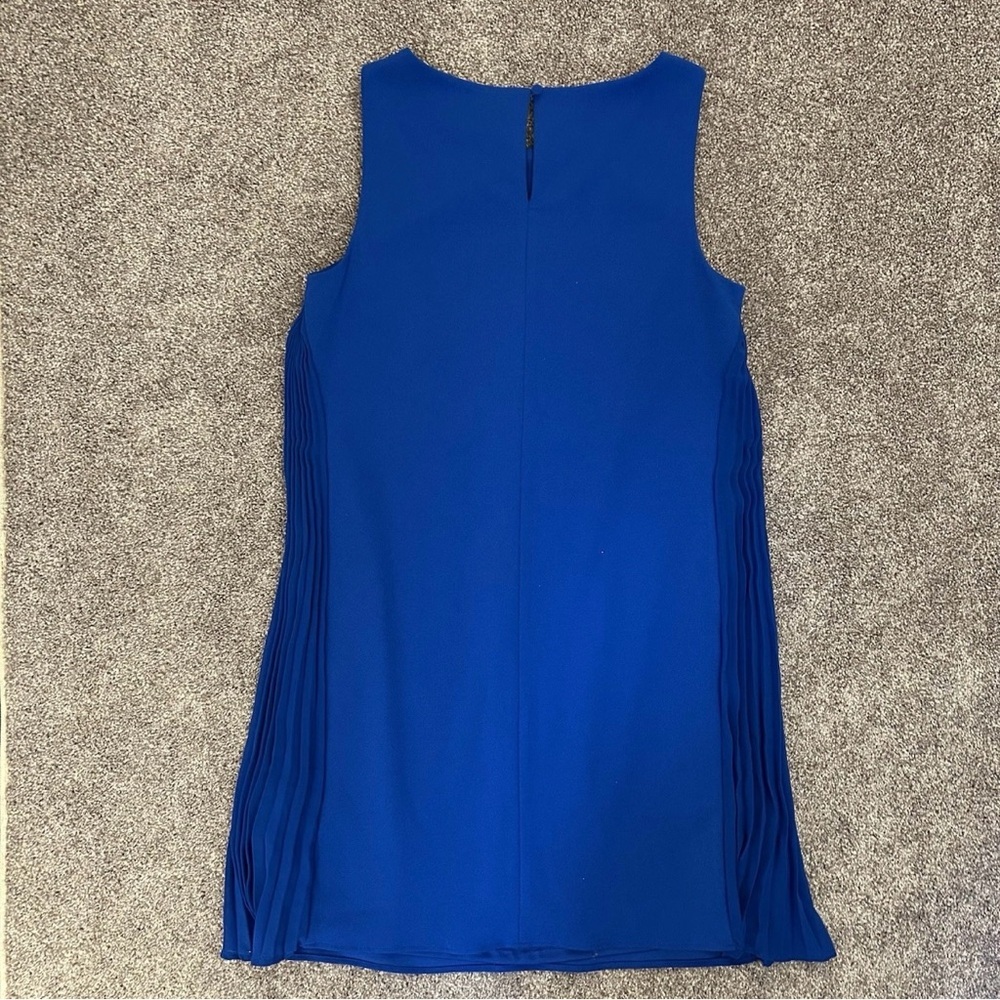 DKNY Women's Dress Royal Blue Pleated Sides Sleeveless Size 6 - NWT $129 - Picture 8 of 16